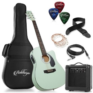 Ashthorpe Thinline Cutaway Acoustic Electric Guitar with 10-Watt Amp, Gig Bag, and Accessories - 1 of 4