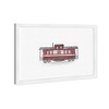 21" x 15" Red Train Transportation Framed Art Print - Wynwood Studio: Modern Decor, White Frame - 2 of 4