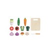 Leo and Friends Wooden Play Food Set for Toddlers-Vegetable Cutting Set-Educational Pretend Play Food with Knife and Chopping Board-Gift for Kids - 2 of 4