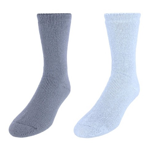 Dr. Scholl's Men's Ultimate Cozy Gripper Crew Slipper Socks (2 Pack) :  Target