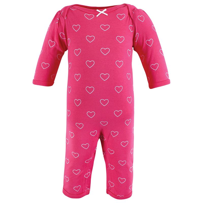 Hudson Baby Infant Girls Cotton Coveralls, Mommys Latte, 4 of 6