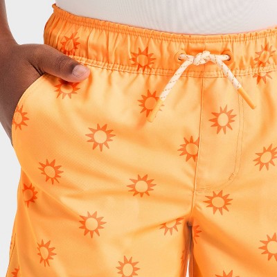 Cat & Jack Boys' Swim Trunks - Cat & Jack™ Orange L — фото 3
