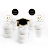 Big Dot of Happiness Gold 2025 Graduation Party - Dessert Cupcake Toppers - Clear Treat Picks - Set of 24 - 2 of 4