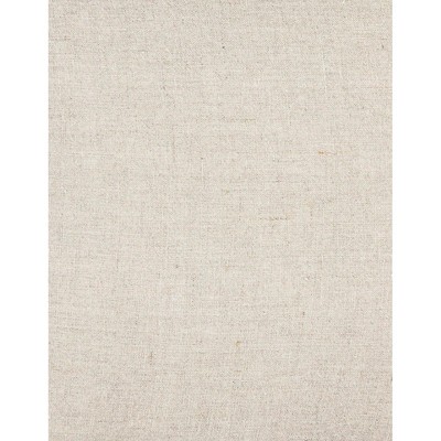 Beige Fringe So Soft Linen Pillow with Down Alternative Insert