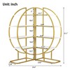 CAVINAS 4-Tier Open Shelf Bookcase with Gold Metal Frame,Bookshelf with Different Placement Ways,Modern Book Shelves for Living Room,Office - 2 of 4