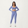 Anna-Kaci Active Women's High Waist Seamless Athletic Leggings with Stretch Fit and Contoured Design - 2 of 4