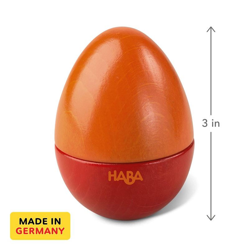 HABA Musical Eggs - 5 Wooden Toy Eggs with Acoustic Sounds  (Made in Germany), 3 of 15