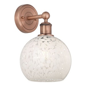 White Mouchette - 1 Light Wall Sconce In Modern Style-12.25 Inches Tall and 8 Inches Wide - 1 of 1