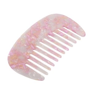 Unique Bargains Anti-Static Pocket Size Wide Tooth for Thick Curly Hair Detangling Comb 1 Pc - 1 of 4