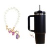 Unique Bargains Pearl Chain Bow Water Cup Pendant 1 Pc - 3 of 4