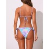 INSPIRE CHIC Women's Fish Scale Seashell Adjustable Straps Tops Triangle Bottoms Swimwear Bikini Sets 2 Pieces - 3 of 4