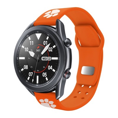 NCAA Clemson Tigers Samsung Watch Compatible Silicone Band - 22mm