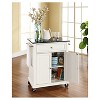Solid Black Granite Top Portable Kitchen Cart/Island - Crosley - 4 of 4
