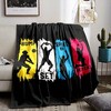Volleyball Sports Action Print Flannel Throw Blanket - Soft, Non-Shedding, All-Season Polyester Bedding for Nap & Office - 4 of 4