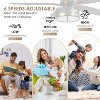 48 Inches Rustic Ceiling Fans 5 Dual Finish Blades Carnegie Industrial Fandelier for Living room Bedroom Patio - 4 of 4
