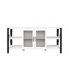 71"W Industrial TV Stand Farmhouse TV Console Cabinet Entertainment Center Sideboard with Cabinet and Metal Open Shelves for TVs Up to 80"-ModernLuxe - 4 of 4