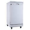 Danby 18" Wide Portable Dishwasher in White DDW1805EWP - 3 of 4
