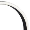 360 Lighting Looped Ring 10" High Small Modern Accent Table Lamp LED Black Metal Single White Shade Living Room Bedroom Bedside Nightstand House - 3 of 4