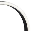 360 Lighting Looped Ring 10" High Small Modern Accent Table Lamp LED Black Metal Single White Shade Living Room Bedroom Bedside Nightstand House - image 3 of 4