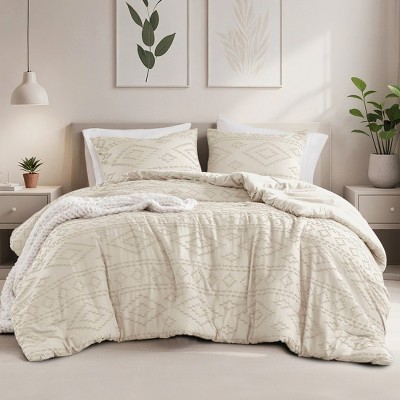 Boho Style Tufted Comforter Set – Soft, Cozy, All-Season Bedding with Chic Geometric Design, Lightweight & OEKO-TEX Certified for Year-Round Comfor