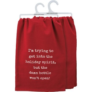 Primitives by Kathy Get Into The Holiday Spirit Kitchen Towel - 28" x 28" - 1 of 4