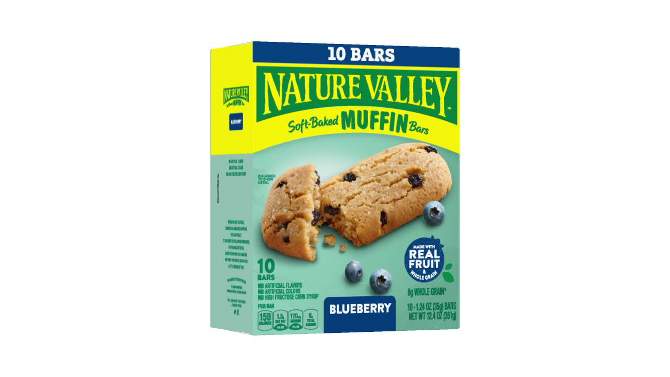 Nature Valley Soft Baked Blueberry Muffin Bars - 10ct/12.4oz, 2 of 10, play video