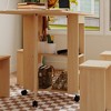 FUFU&GAGA Versatile Foldable Table with Stools - Space - saving and Mobile Furniture Solution - 4 of 4