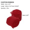Unique Bargains Ribbon for Crafts Wrapping Christmas Decorative Polyester 196.85"x1.57" 2 Pcs - 2 of 4
