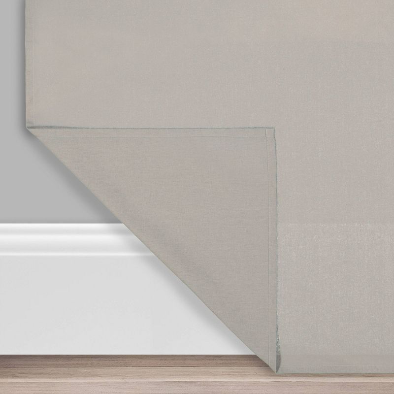 1pc Light Filtering Drop Cloth Window Curtain Panel - Mercantile, 5 of 16