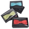 Young Boy's Pre-tied Clip On Bow Tie - Formal Tuxedo Solid Color - 3 of 4