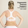 Unique Bargains Maternity Belt Abdomen Back Support Pregnancy Band With  Shoulder Strap Beige 1pc Beige : Target