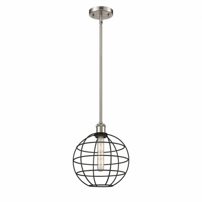 Lake Placid - 1 Light Stem Hung Pendant In Industrial Style-12.5 Inches Tall and 10 Inches Wide