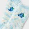 Kid's Milkshake Christmas Cozy Crew Socks - Blue 2-5 - 3 of 4