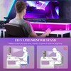 Vynxaria 61" LED Computer Desk with Power Outlets, USB Ports & Storage - Perfect for Home Office & Gaming - 2 of 4