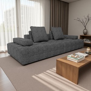 Loveseat High-Density Foam Sofa with Extra Deep Seats & Modular Units - 1 of 4