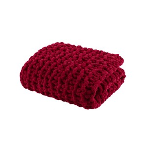 Gracie Mills Dana Handmade Chenille Chunky Knit Throw Blanket - 1 of 4