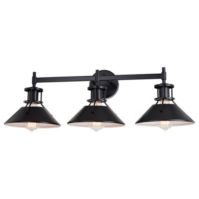Vaxcel Canton 3 - Light Vanity in  Black/Matte White