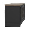 Galano Heron 68.2 in. 2 Door TV Stand Fits TV's up to 75 in. in Dusty Gray Oak, Black, Ivory with Knotty Oak, Black with Knotty Oak - 4 of 4