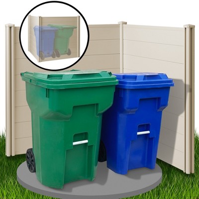 Casafield 48" x 48" Tan Vinyl Privacy Screen Fence Panel