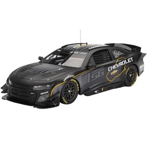 Chevrolet Camaro ZL1 #24 "Hendrick Motorsports Test Car" Matt Black with Graphics 1/18 Model Car by Top Speed - 1 of 4