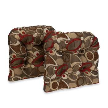 Memory Foam Chair Cushion - Great For Dining, Kitchen, And Desk Chairs -  Machine Washable Pad With Ties And Nonslip Back By Lavish Home (platinum) :  Target