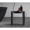 ALFI ABST66BM Black Matte Solid Surface Resin Bathroom / Shower Stool - 2 of 4