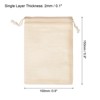 Unique Bargains Bank Coin Deposit Change Transit Bags Canvas Money Bag with Drawstring 6 Pcs - 2 of 4