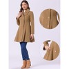INSPIRE CHIC Women's Winter Long Lapel Collar Double Breast Coats - 2 of 4