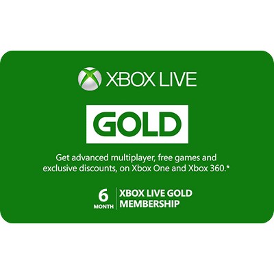 xbox live 6 month uk