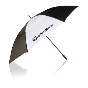 TaylorMade Auto Open Vented Golf Umbrella - Black - 1 of 4