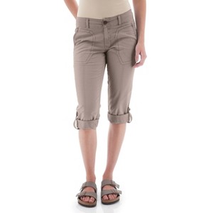 Aventura Clothing Women's Delmar Organic Roll Tab Crop Pant - 1 of 4