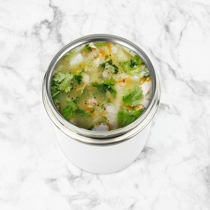Tovolo Stainless Steel Ice Cream Tub: 1.5 Qt Food Storage Container, Hand Wash, Ice Cream Holder, White Plastic Lid - 1 of 3