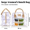 Paaaawaters Lunch Bag for Women - Insulated Large Lunch Box for Work with Containers, Stain-Resistant - 4 of 4