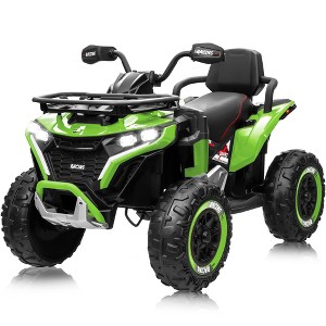JOYRACER 24V 7Ah Kids Ride-On ATV Quad with Bluetooth, Music, USB & MP3 Port, Electric 4-Wheeler Toys Cars for Outdoor Adventure - 1 of 4